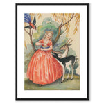 The Fairy Tale Princess as a vintage illustration and poster from Historly – with white border without title