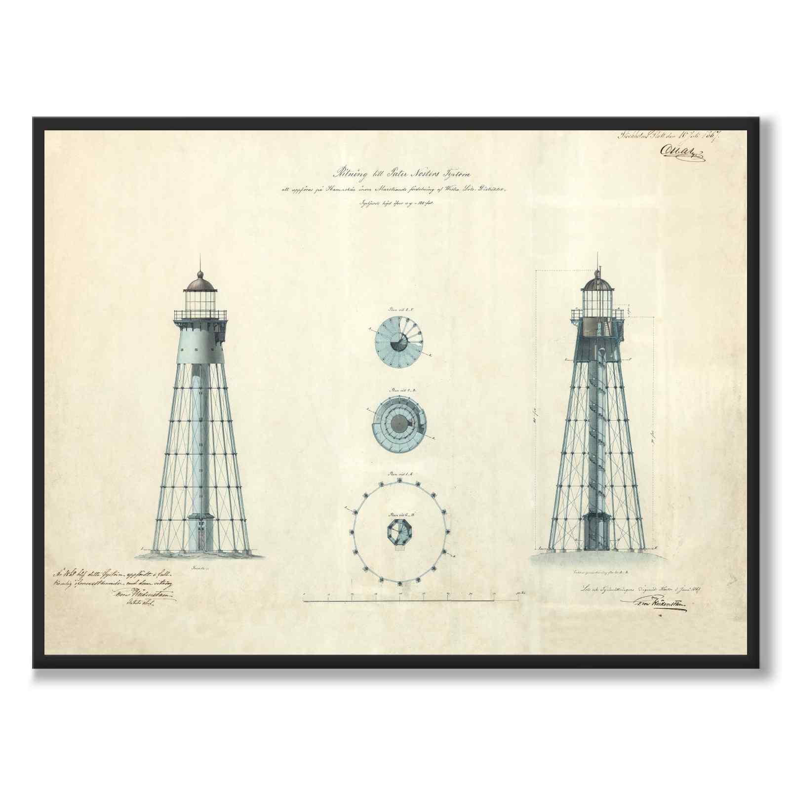 Pater Noster, 1867 as vintage illustration and poster from Historly – full image without white border