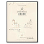 Sandhamn Inner Lighthouse, 1877 as a vintage illustration and poster from Historly – full image without white border