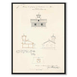 Sandhamn Inner Lighthouse, 1877 as a vintage illustration and poster from Historly – full image without white border