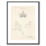 Sandhamn Inner Lighthouse, 1877 as a vintage illustration and poster from Historly – with white border without title