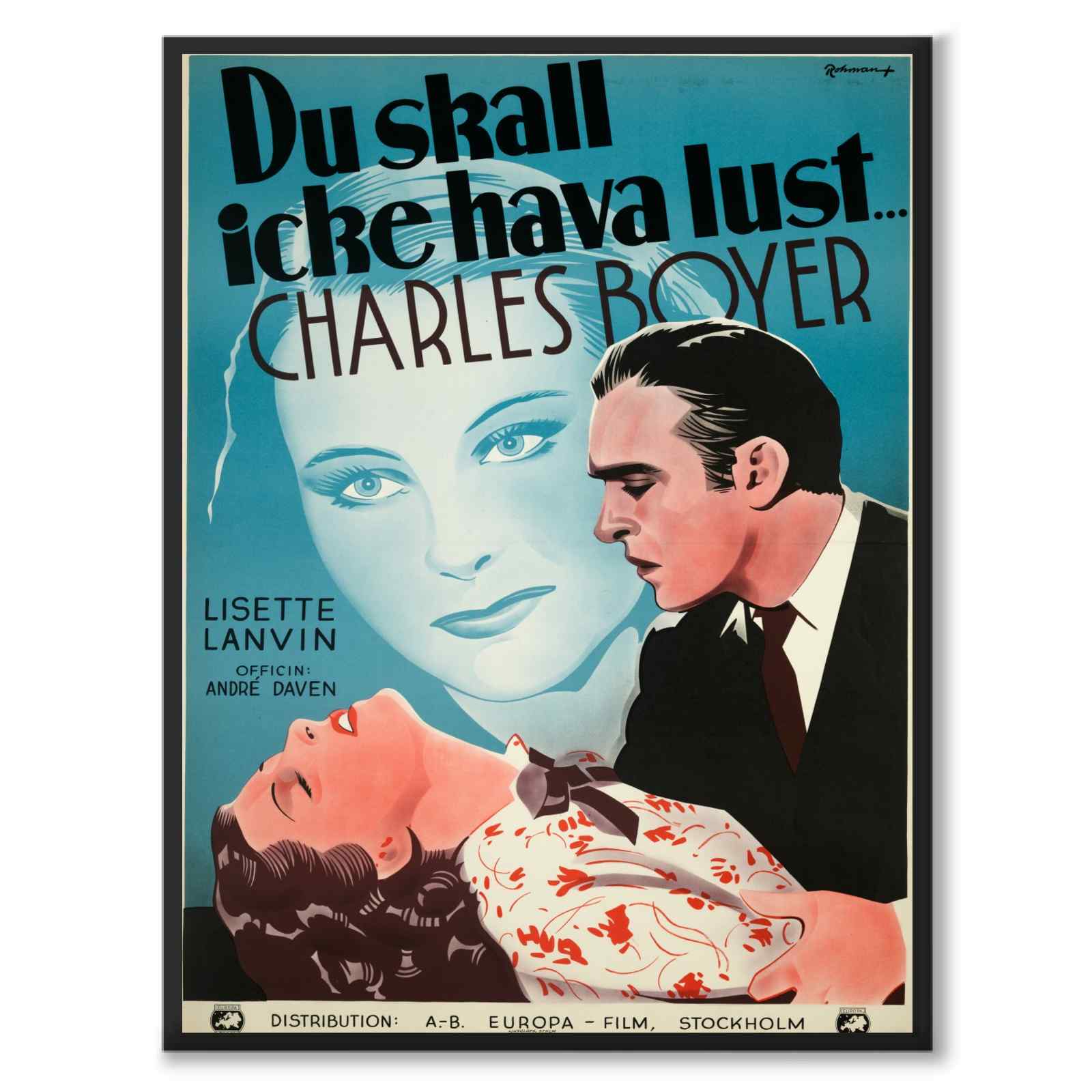 Thou Shalt Not Covet as a vintage illustration and poster from Historly – full image without white border