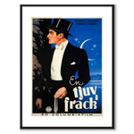A Thief in White Tie as a vintage illustration and poster from Historly – with white border without title