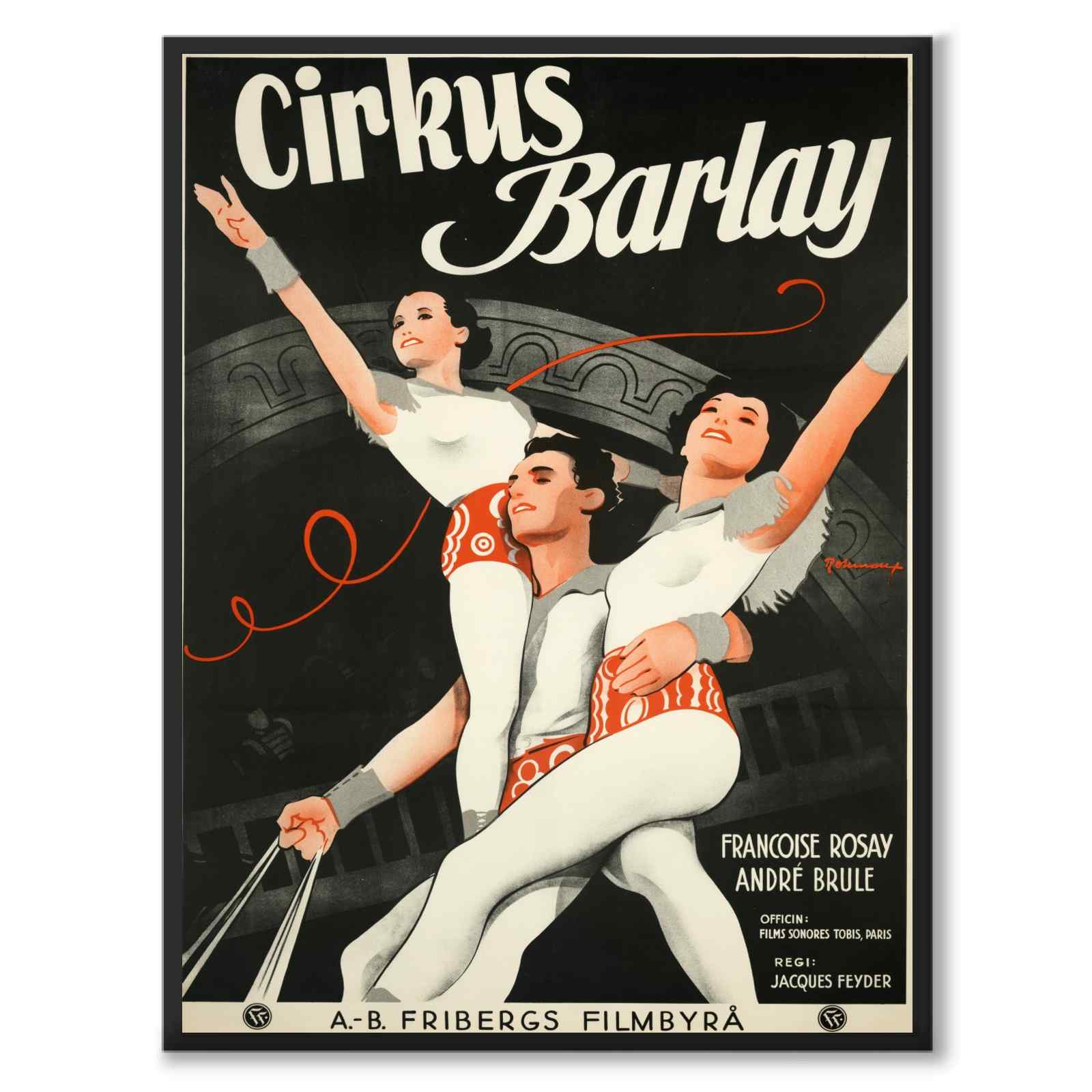 Circus Barlay as a vintage illustration and poster from Historly – full image without white border