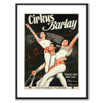 Circus Barlay as a vintage illustration and poster from Historly – with white border without title