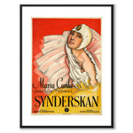The Sinner as a vintage illustration and poster from Historly – with white border without title