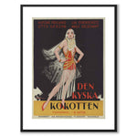 The Chaste Coquette as a vintage illustration and poster from Historly – with white border without title
