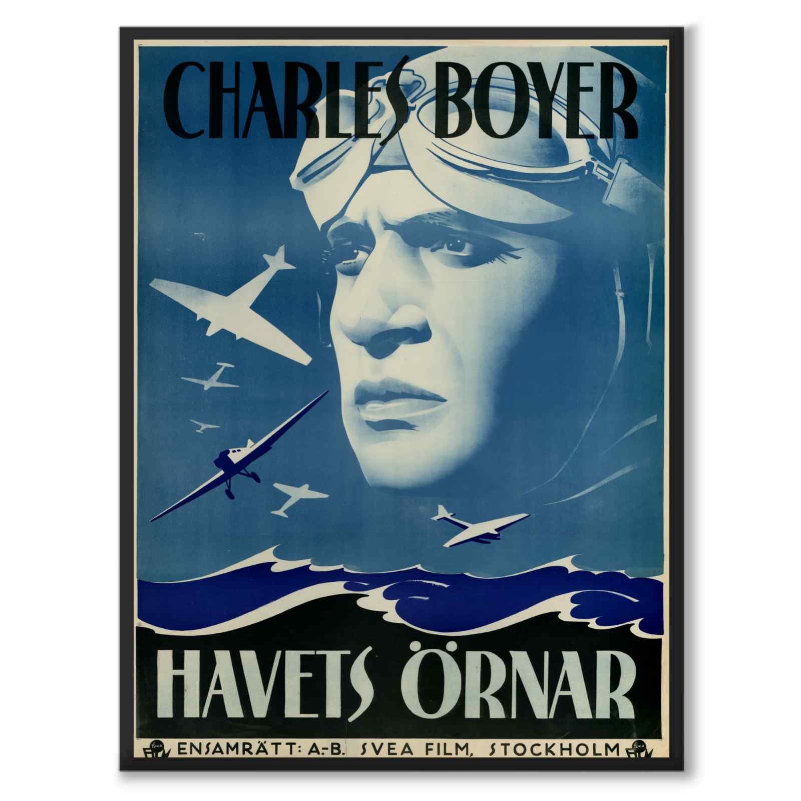 Havets Örnar som vintageillustration och poster från Historly – helbild utan vit kant