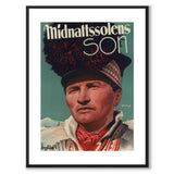 The Midnight Sun's Son as a vintage illustration and poster from Historly – with white border without title