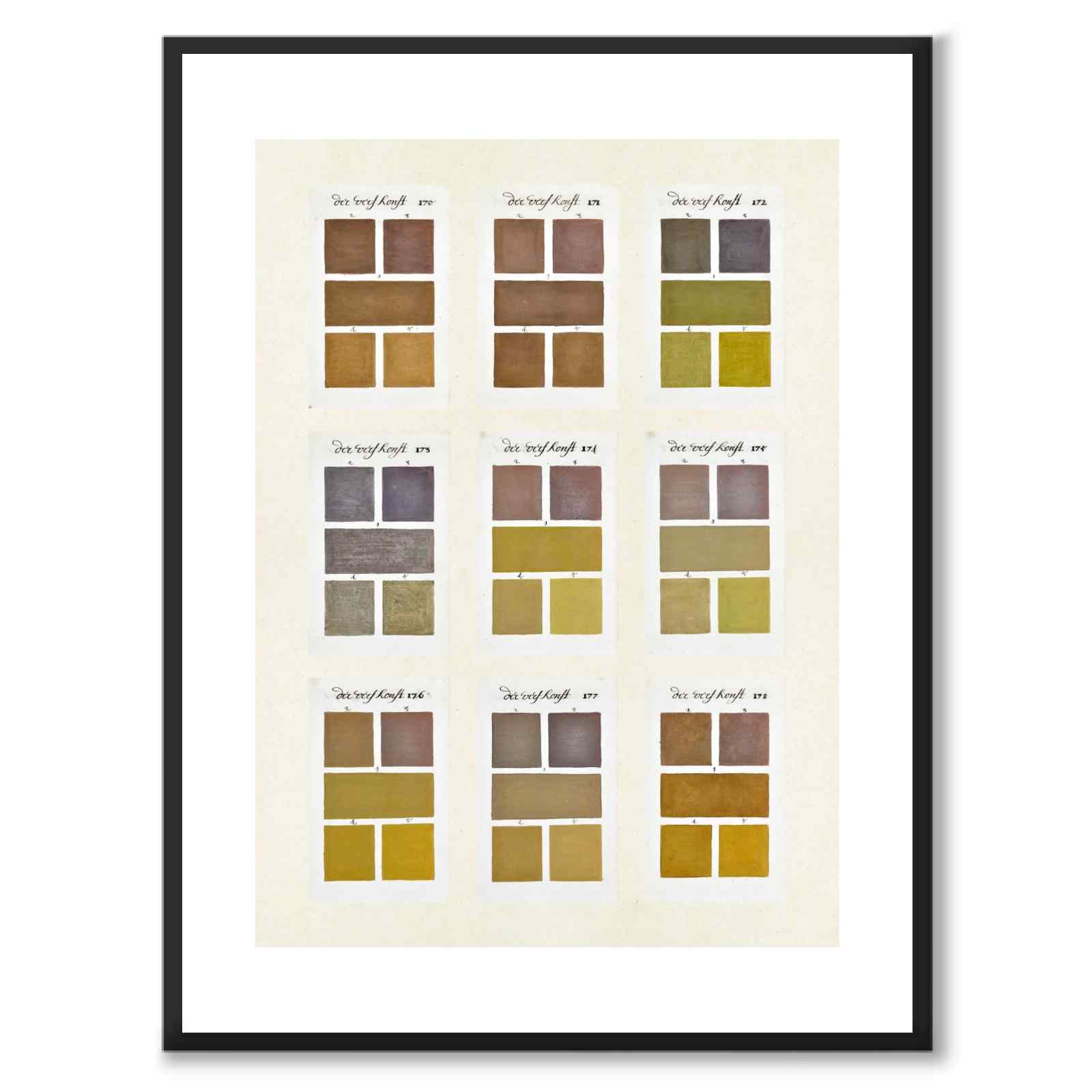 Boogert 1692 as a vintage illustration and poster from Historly – with white border and without title