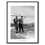 The Ski Lift in Björkliden as a historic photograph and poster from Historly – with white border and title