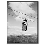 The Cable Car, Riksgränsen 1956 as a historic photograph and poster from Historly – full image without white border