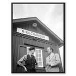 Riksgränsen Station Building 1950 as a historic photograph and poster from Historly – full image without white border