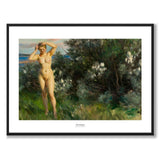 Vid Siljan av Anders Zorn som poster från Historly – med vit kant och titel