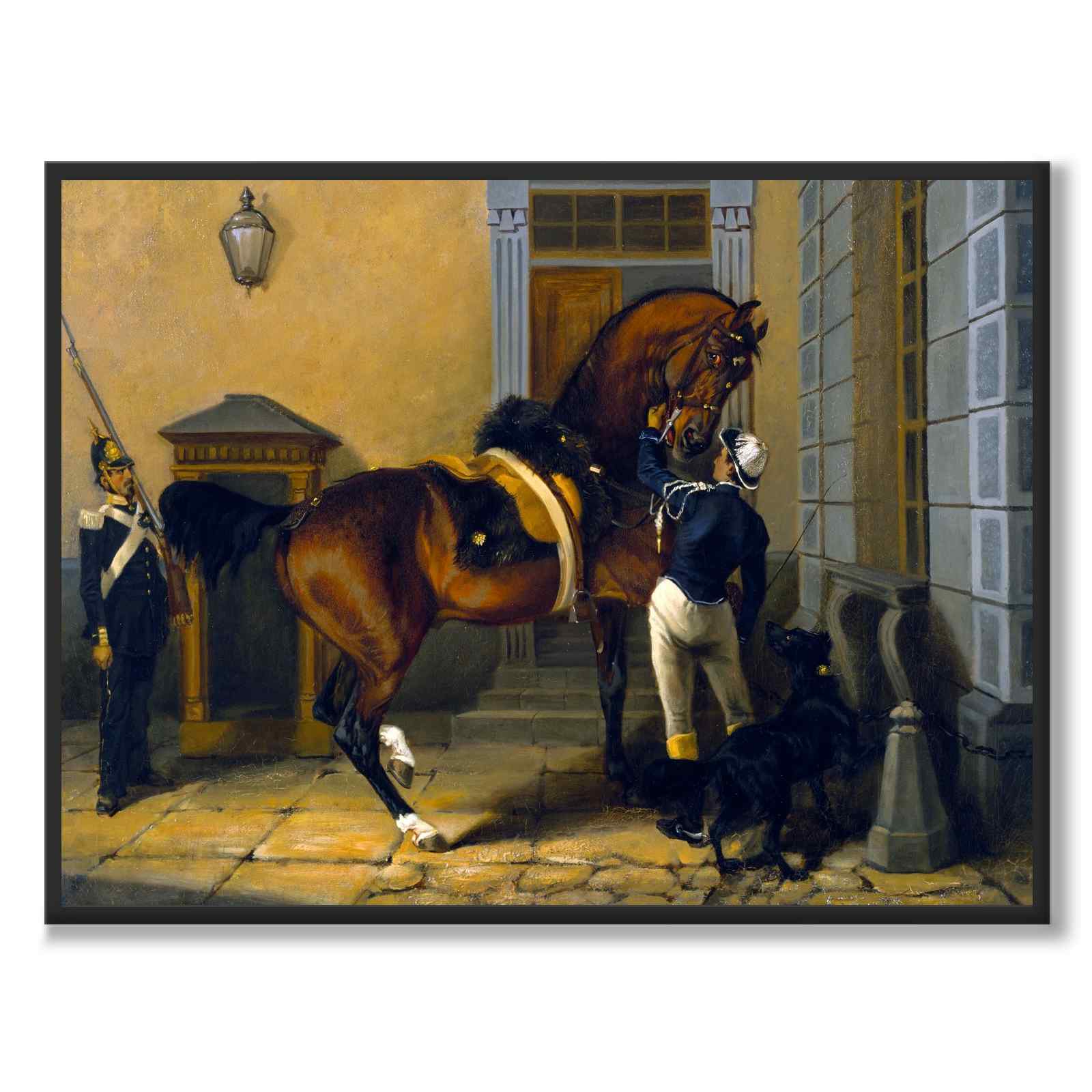 Carl XV's Favourite Horse Gentleman as an art poster from Historly – full image without white border