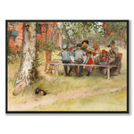 Frukost under Stora Björken av Carl Larsson som konstposter från Historly – helbild utan vit kant