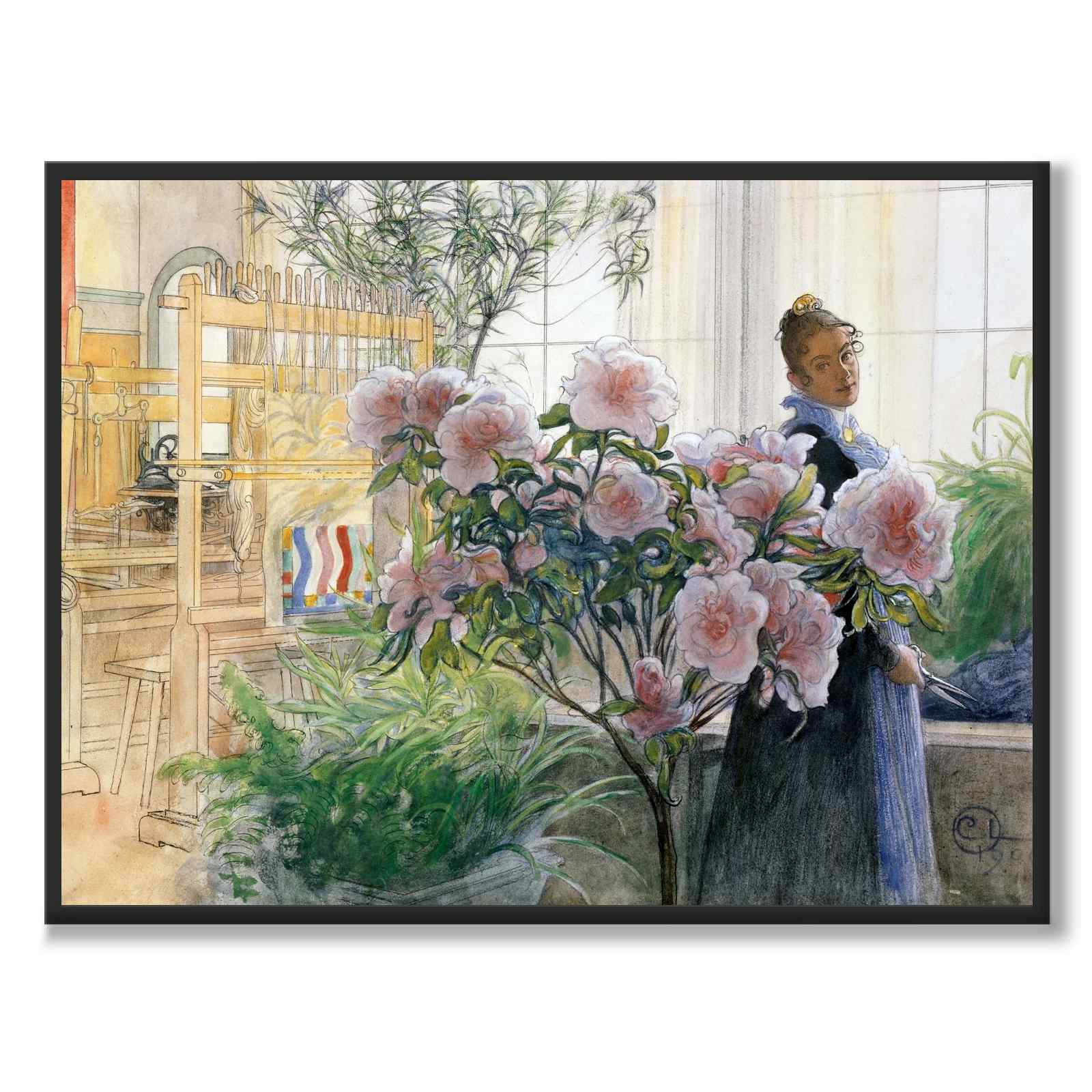 Azalea av Carl Larsson som konstposter från Historly – helbild utan vit kant