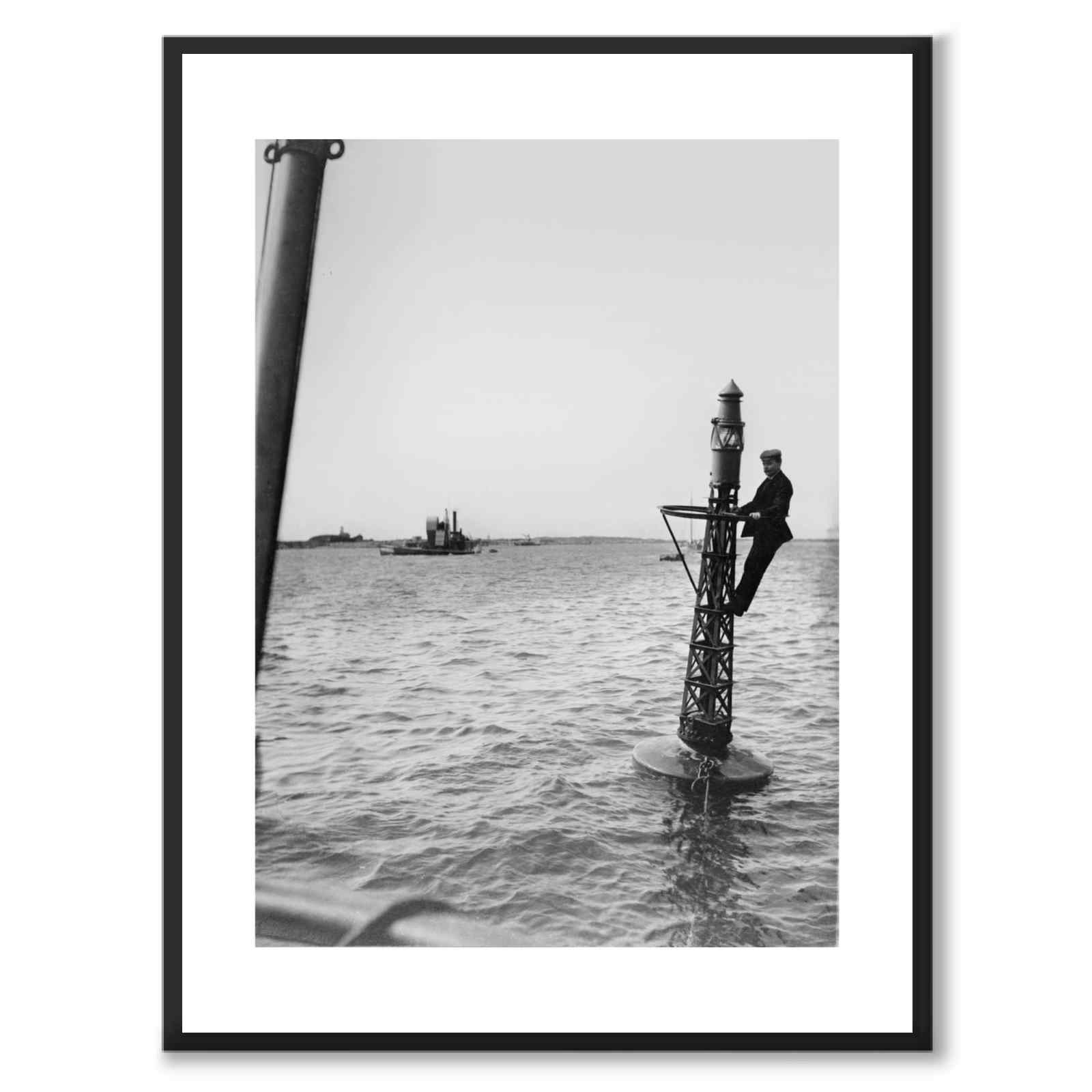 Lightship as a historic map and poster from Historly – with white border without title