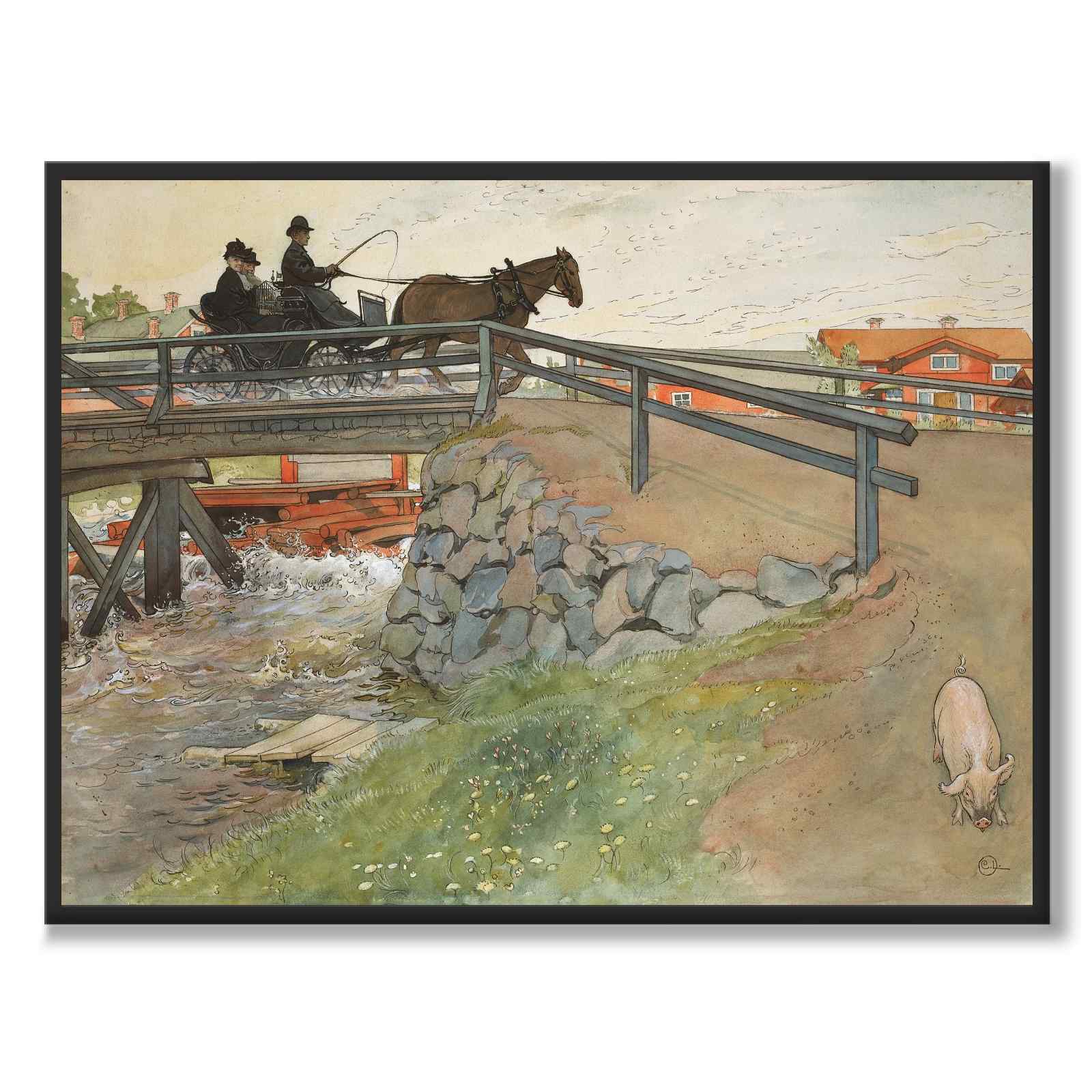 Bron av Carl Larsson som konstposter från Historly – helbild utan vit kant