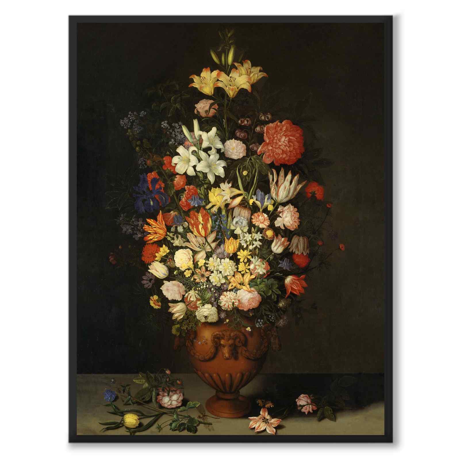 Still Life with a Vase of Flowers som konstposter från Historly – helbild utan vit kant