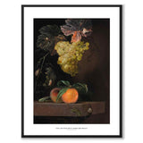 Still Life with Fruit, Lizard and Insects as an art poster from Historly – with white border and title