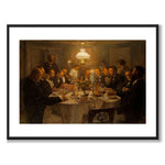 An Artist's Gathering som konstposter från Historly – med vit kant utan titel