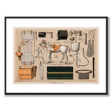 Camille som vintageillustration och poster från Historly – med vit kant utan titel