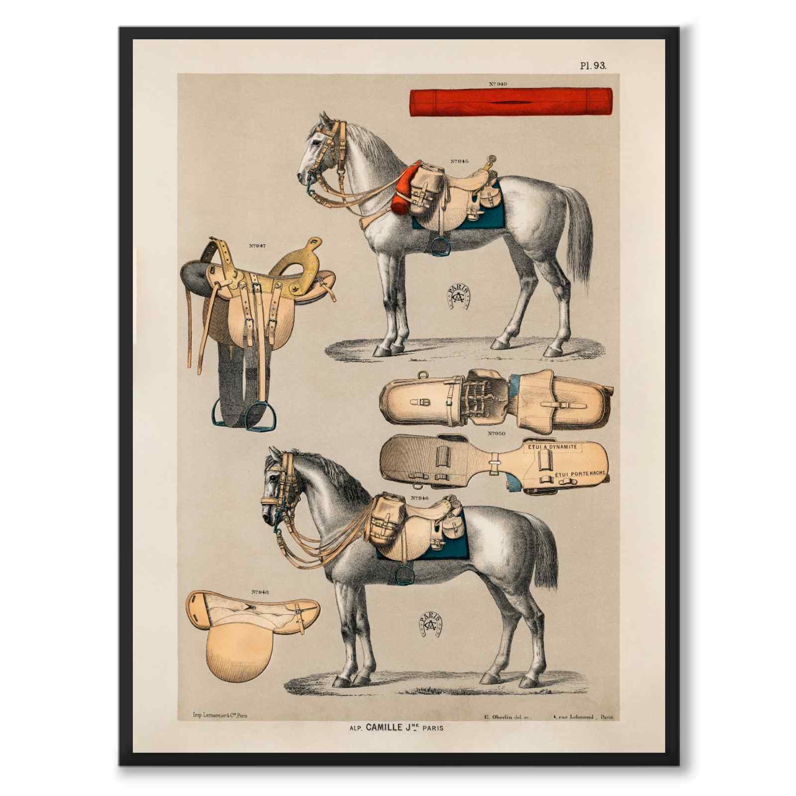 Camille som vintageillustration och poster från Historly – helbild utan vit kant