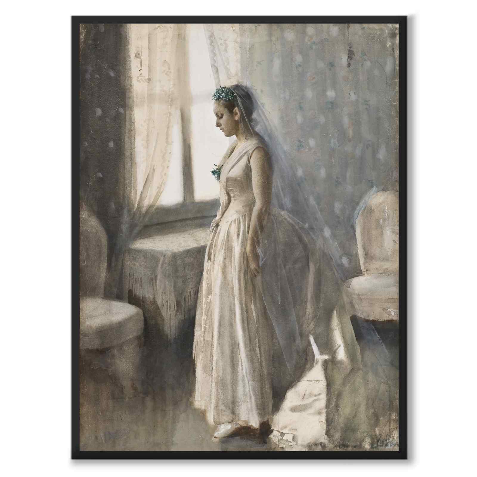 Bruden av Anders Zorn som poster från Historly – helbild utan vit kant