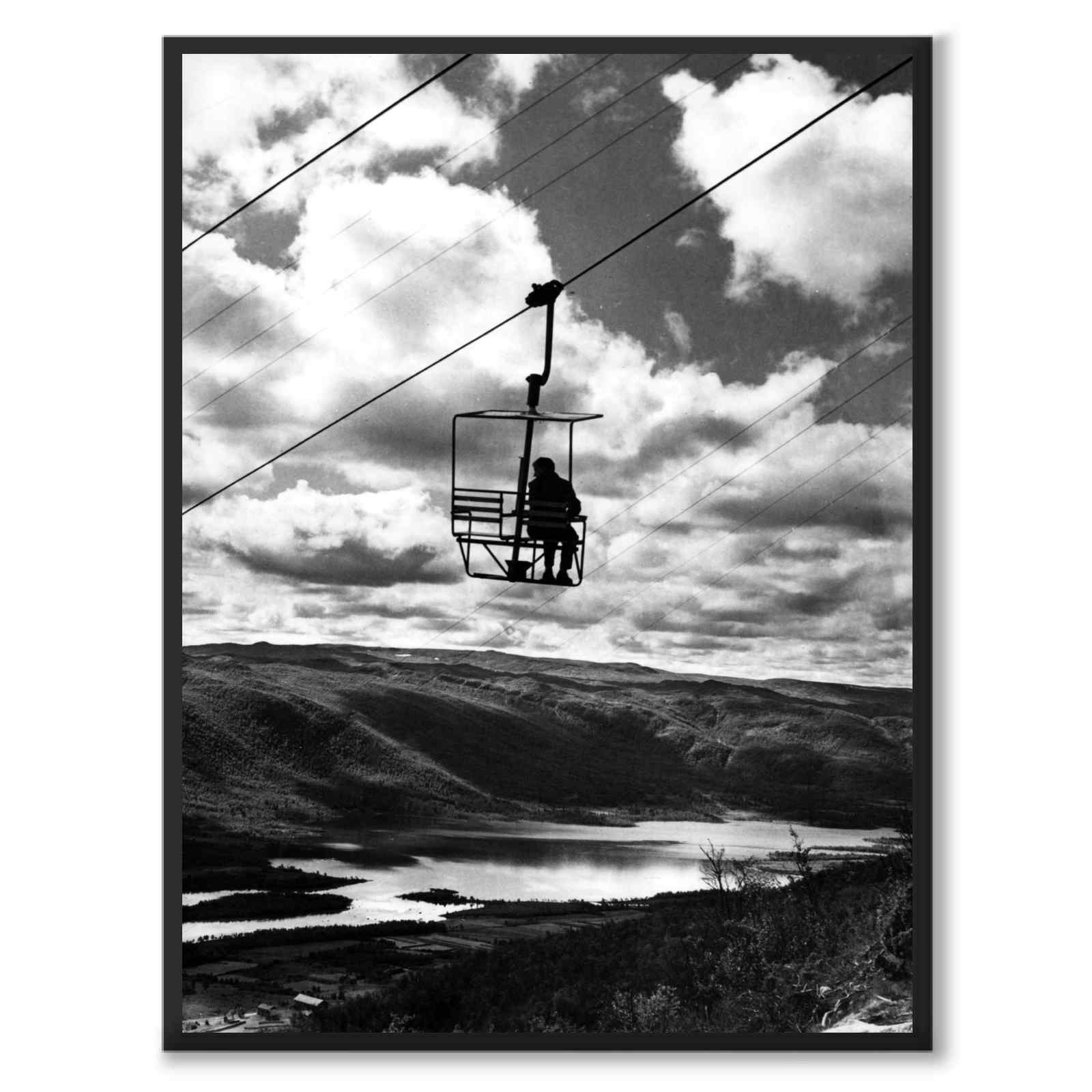 Geilo 1956 as a historic photograph and poster from Historly – full image without white border
