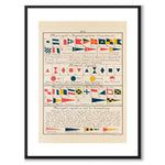Nautical som vintageillustration och poster från Historly – med vit kant utan titel