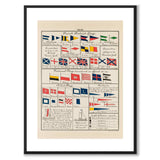 Nautical som vintageillustration och poster från Historly – med vit kant utan titel