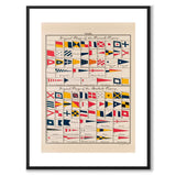 Nautical som vintageillustration och poster från Historly – med vit kant utan titel