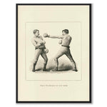 Boxing som vintageillustration och poster från Historly – helbild utan vit kant