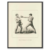 Boxing som vintageillustration och poster från Historly – helbild utan vit kant