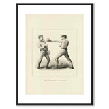 Boxing som vintageillustration och poster från Historly – med vit kant utan titel