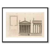 Palladio as a vintage illustration and poster from Historly – with white border without title