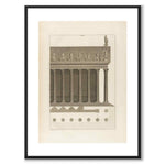 Palladio som vintageillustration och poster från Historly – med vit kant utan titel