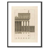 Palladio som vintageillustration och poster från Historly – med vit kant utan titel
