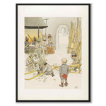 Olle's Ski Journey as a poster for a children's room from Historly – full image without white border