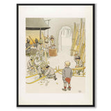 Olle's Ski Journey as a poster for a children's room from Historly – full image without white border