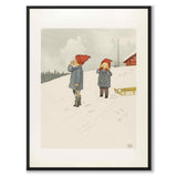 Olle's Ski Journey as a poster for a children's room from Historly – full image without white border