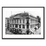 Karl Johans Gate, Oslo 1898 as a historic photograph and poster from Historly – with white border without title