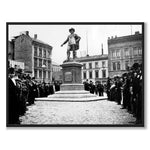 Stortorvet, Oslo 1880 som historiskt fotografi och poster från Historly – helbild utan vit kant