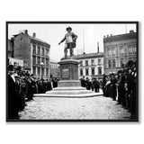 Stortorvet, Oslo 1880 som historiskt fotografi och poster från Historly – helbild utan vit kant