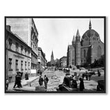 Akersgata, Oslo 1899 som historiskt fotografi och poster från Historly – helbild utan vit kant