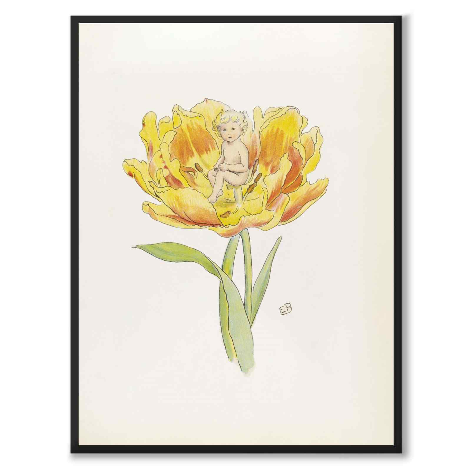 Thumbelina as a poster for a children’s room from Historly – full image without white border