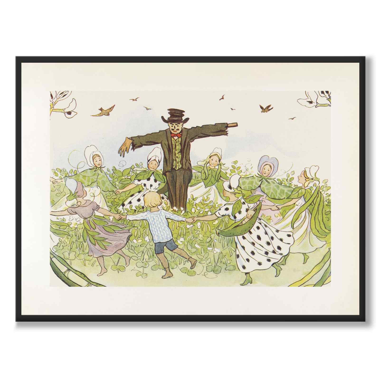 Lasse-liten in the Garden as a poster with Norse mythology and folklore from Historly – full image without white border