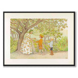 Lasse-liten in the garden as a poster featuring Norse mythology and folklore from Historly – full image without white border