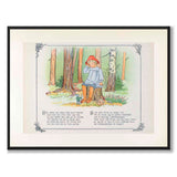 Putte's Adventures in the Blueberry Forest as a poster for a children's room from Historly – full image without white border